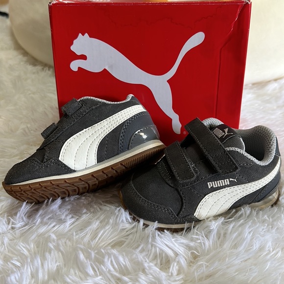 Puma Gray Velcro Softfoam+ ST Runner v2 5C - Picture 3 of 8